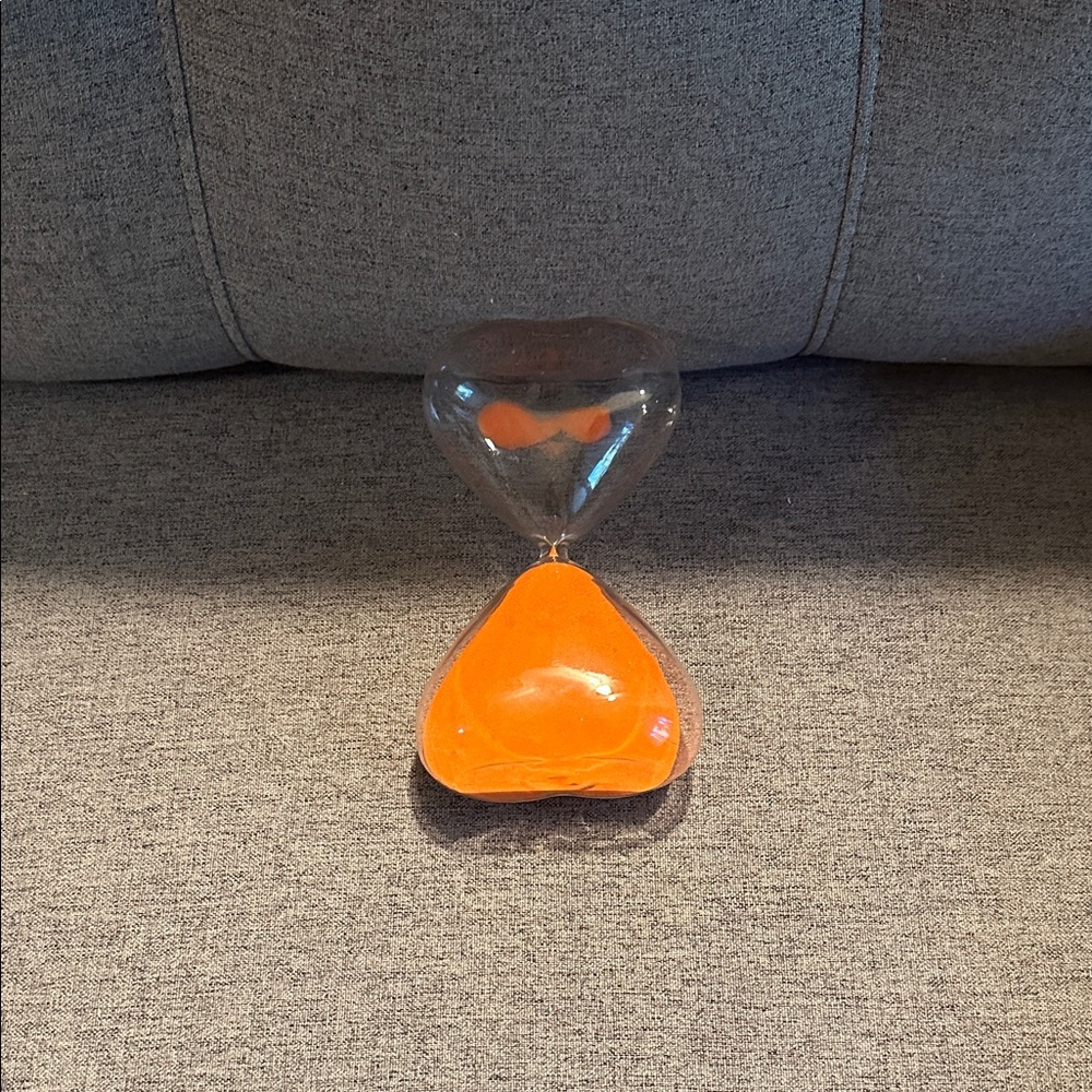 Orange sand timer - Picture 2 of 4